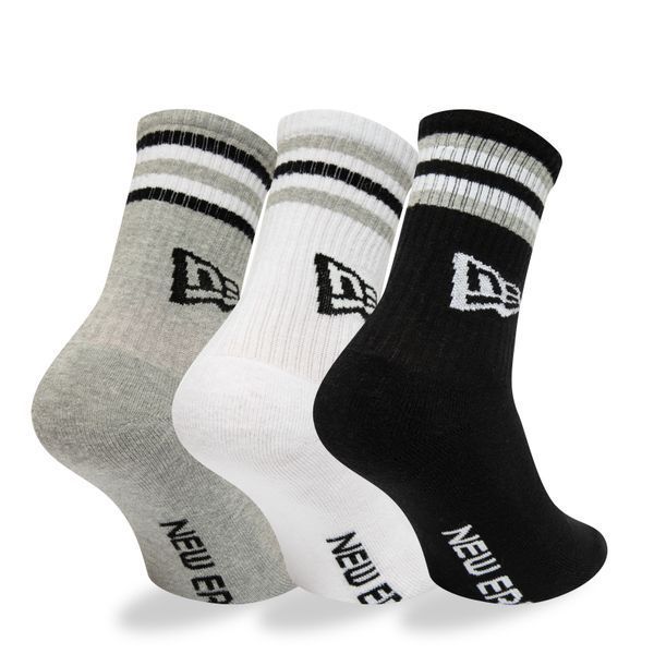 Набір шкарпеток New Era RETRO STRIPE CREW SOCK NE BLKW black 13113629-NE фото