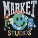 Худі Market SMILEY STUDIOS HOODIE washed black 397000619-0034 фото 7