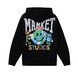 Худі Market SMILEY STUDIOS HOODIE washed black 397000619-0034 фото 2