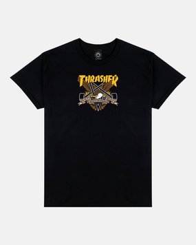 Футболка THRASHER X ANTIHERO EAGLEGRAM Black 311616-BLK фото