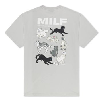 Футболка Ripndip MAN I LOVE FELINES TEE Grey RNDFAL24171S фото