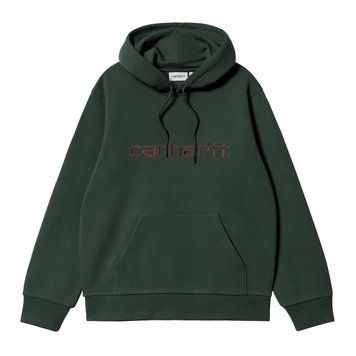 Худі Carhartt WIP HOODED CARHARTT SWEAT dark scarab / palisander I030547.3YZXX фото