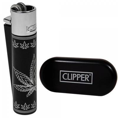 Запальничка Clipper Metal Leaves Premium Silver 2000000521695 фото