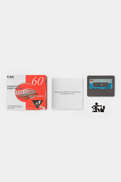 Портмоне SSSTUFFF CASSETTE CARDHOLDER black SS26-CHD01 фото