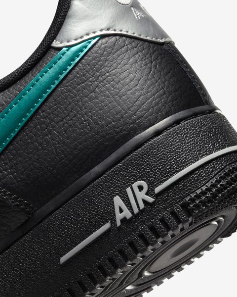 Кросівки Nike AIR FORCE 1 07 Black/Wolf Grey/Metallic Silve (FD0654-001) FD0654-001SH фото