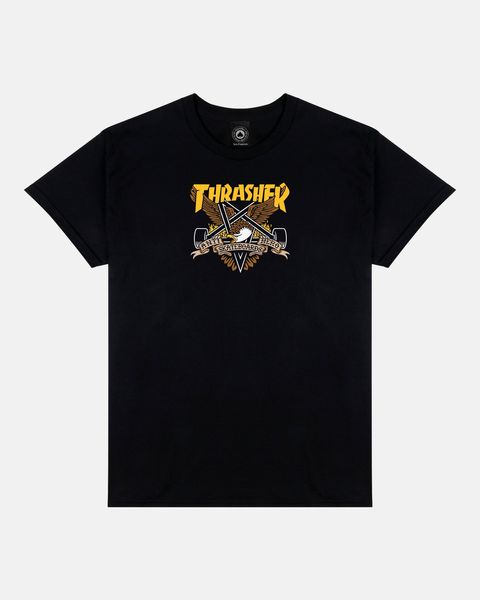 Футболка THRASHER X ANTIHERO EAGLEGRAM Black 311616-BLK фото