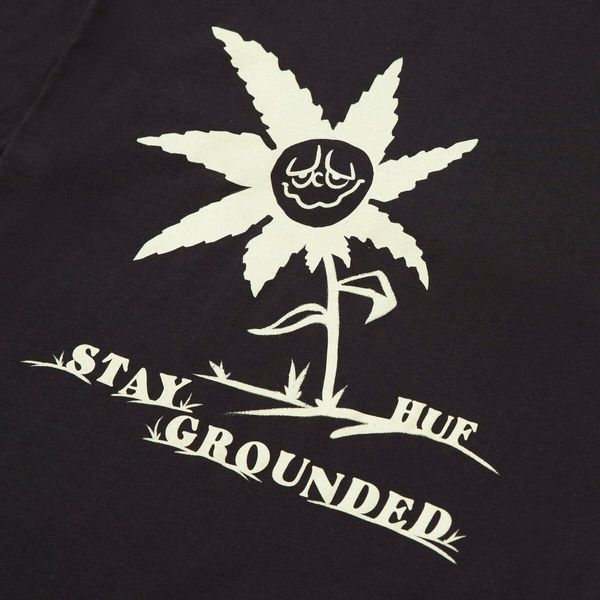 Футболка Huf X Green Buddy Pack Stay Grounded Washed T-Shirt Washed Black HUF_x_Green_Buddy_Pack_Stay_Grounded_Washed_T-Shirt_Washed_Black фото