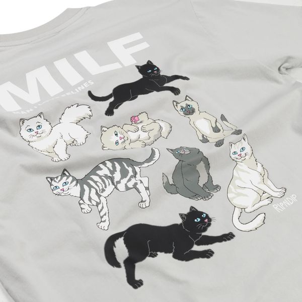 Футболка Ripndip MAN I LOVE FELINES TEE Grey RNDFAL24171S фото