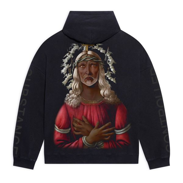 Худі SSUR BLACK JESUS - BOTTICELLI Black SS24H26 фото