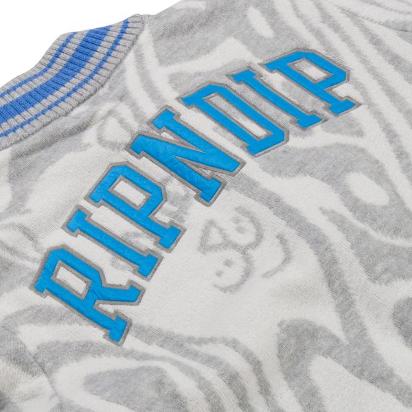 Кардиган Ripndip HYPNOTIC TEAM SPIRIT KNIT CARD grey/light blue RNDFAL24110 фото