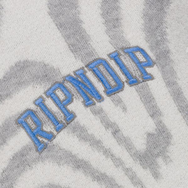 Кардиган Ripndip HYPNOTIC TEAM SPIRIT KNIT CARD grey/light blue RNDFAL24110 фото