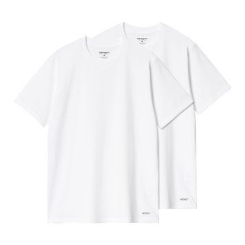 Набір Футболок Carhartt WIP STANDARD CREW NECK T-SHIRT white + white I037601.931XX фото