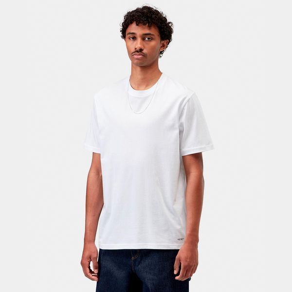 Набір Футболок Carhartt WIP STANDARD CREW NECK T-SHIRT white + white I037601.931XX фото