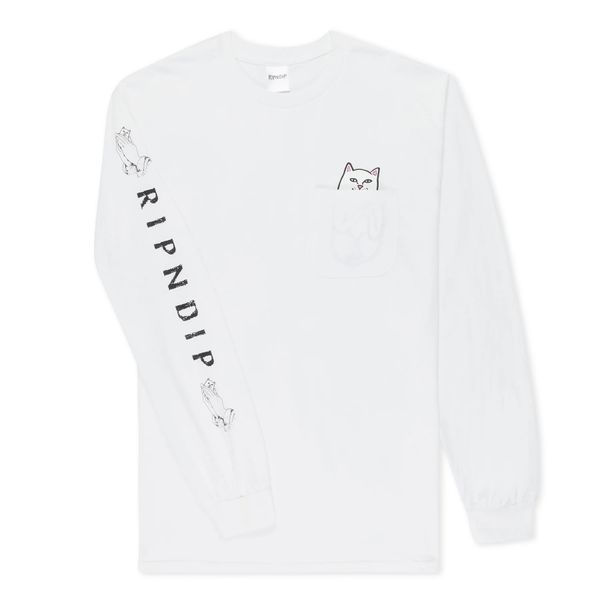 Лонгслів RipNDip LOS RIPNDIP POCKET L/S White RND0427 фото