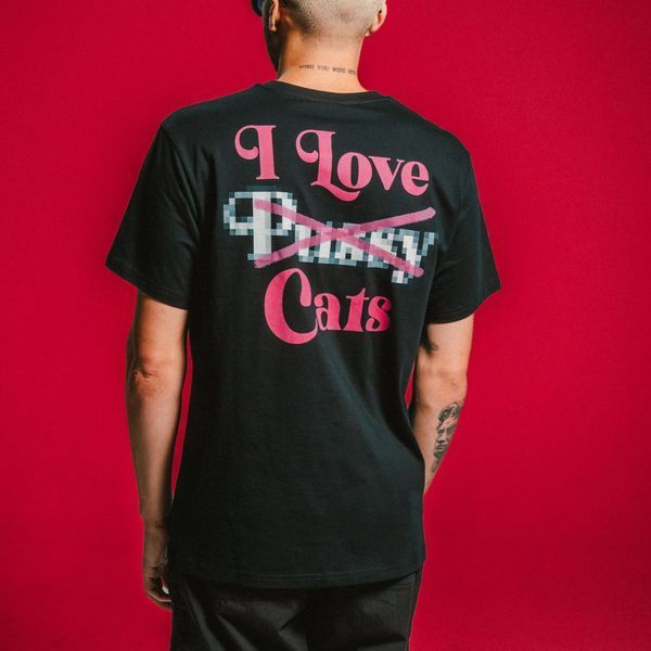 Футболка Ripndip I LOVE CATS TEE black RNDFALL26140 фото