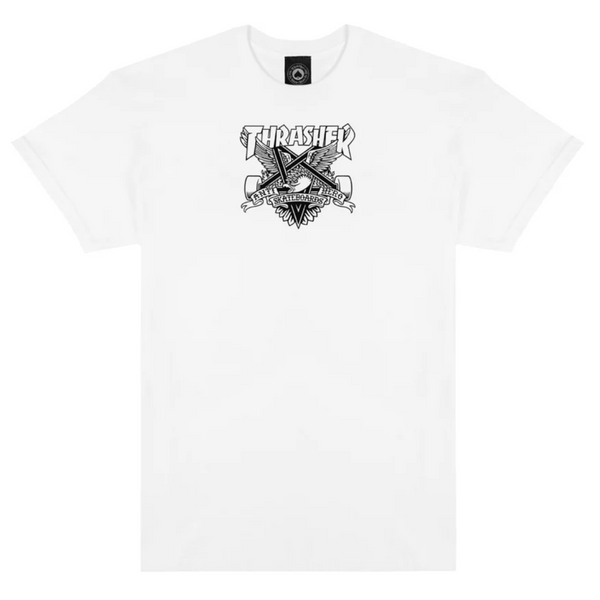 Футболка THRASHER X ANTIHERO EAGLEGRAM White 311616-WHI фото