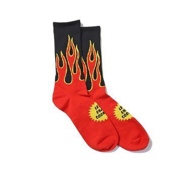 Шкарпетки Cookman RIB CREW SOCKS flame black 233-34946-19 фото