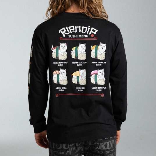 Придбати Лонгслів Ripndip SUSHI NERM LONG SLEEVE black