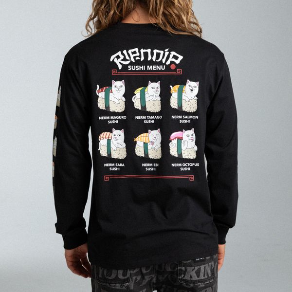 Лонгслів Ripndip SUSHI NERM LONG SLEEVE black RNDFAL24144 фото