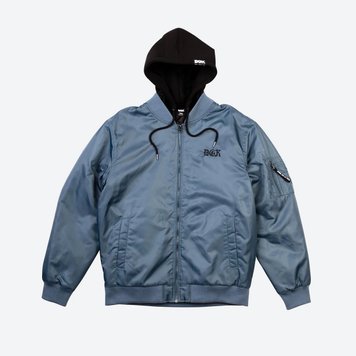 Куртка DGK GUERRERO HOODED BOMBER JACKET airforce blue cjh-1067-003 фото