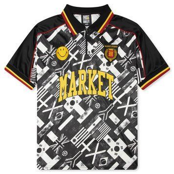 Поло Market SMILEY INTERNATIONAL FLAGS SS black/white 26Q2-KT0673-00826 фото