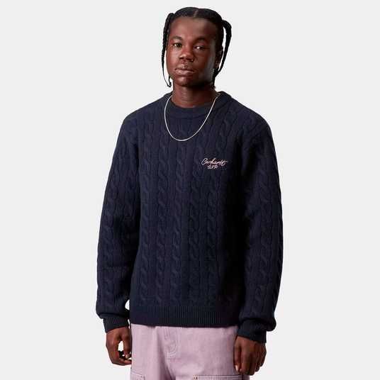Придбати Светр Carhartt WIP SIGNATURE SWEATER deep night/glassy