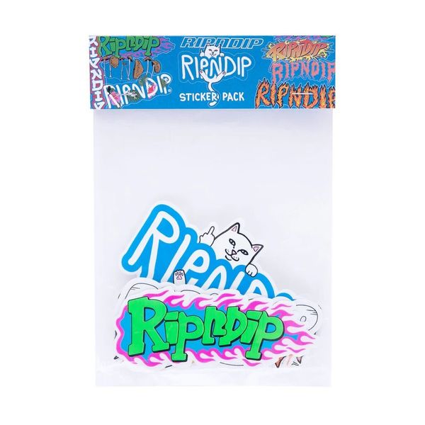 Стікерпак Ripndip Logo Sticker Pack Multi 2000000512792 фото
