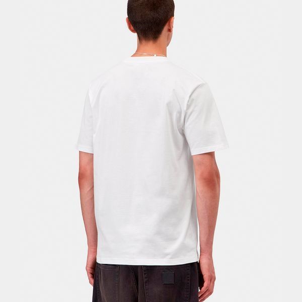 Футболка Carhartt WIP S/S SMALL HEART T-SHIRT white / red I037116.1WZXX фото