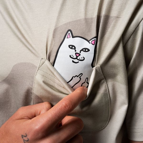 Футболка Ripndip LORD NERMAL POCKET TEE Bone Graffiti Camo RNDSUM26148 фото