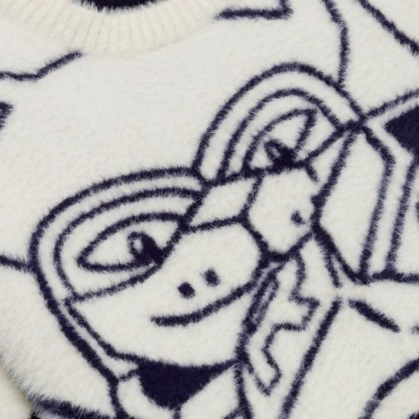 Светр Ripndip ROKKUNERM MOHAIR SWEATER bone RNDFALL26107 фото