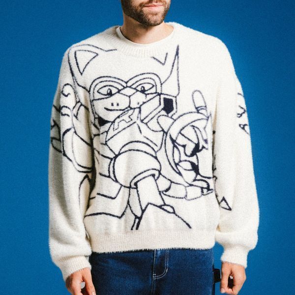 Светр Ripndip ROKKUNERM MOHAIR SWEATER bone RNDFALL26107 фото