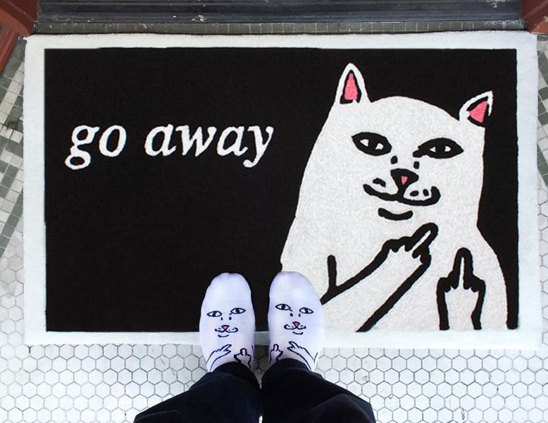 Килимок Ripndip GO AWAY RUG Black RND0641N фото