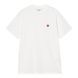 Футболка Carhartt WIP S/S SMALL HEART T-SHIRT white / red I037116.1WZXX фото 1