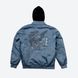 Куртка DGK GUERRERO HOODED BOMBER JACKET airforce blue cjh-1067-003 фото 2