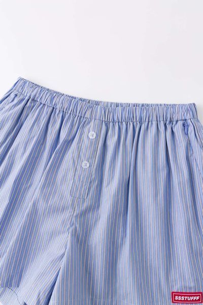 Шорти SSSTUFFF RR SHIRTS SHORTS blue stripes SS26-PNT09-X1 фото