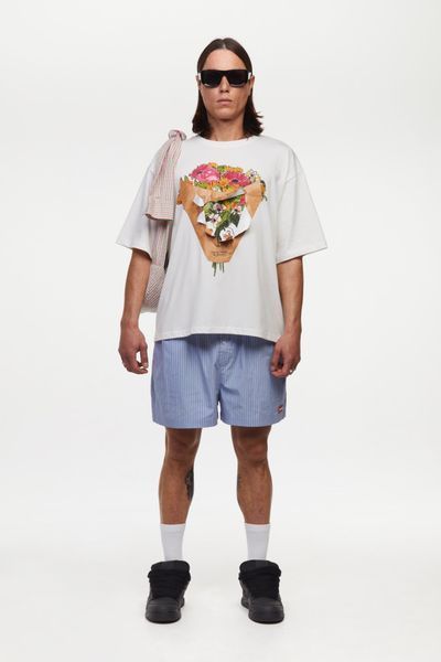 Шорти SSSTUFFF RR SHIRTS SHORTS blue stripes SS26-PNT09-X1 фото