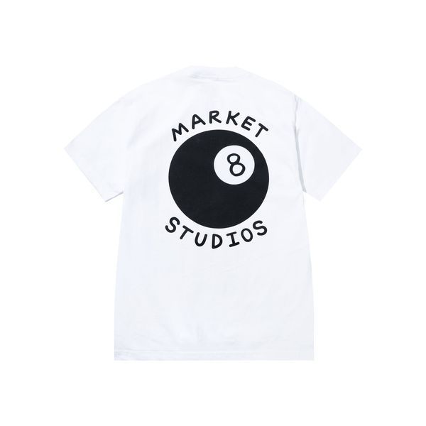 Футболка Market EIGHT BALL T-SHIRT white MKT26Q1-SS0597-00220 фото