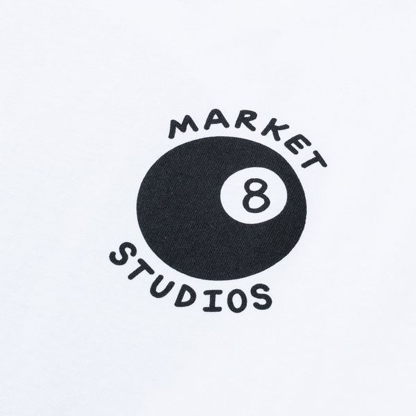Футболка Market EIGHT BALL T-SHIRT white MKT26Q1-SS0597-00220 фото