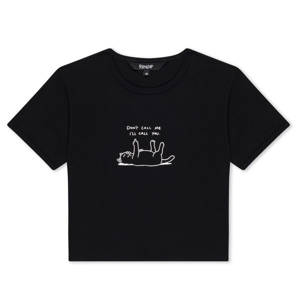 Футболка Ripndip DON’T CALL ME CROPPED BABY TEE Black RNDWOM70 фото