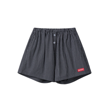 Шорти SSSTUFFF RR SHIRTS SHORTS black checked SS26-PNT09-X2 фото