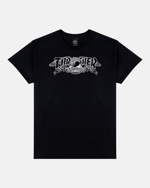 Футболка THRASHER X ANTIHERO MAG BANNER Black 311617-BLK фото