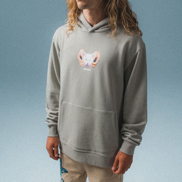 Худі RipNDip HAPPY KITTIE HOODIE Sage RNDSUM24129 фото