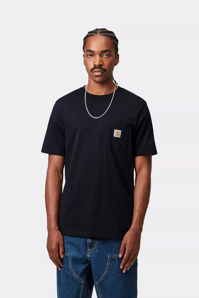 Футболка Carhartt WIP S/S POCKET T-SHIRT dark navy I030434.1CXX фото